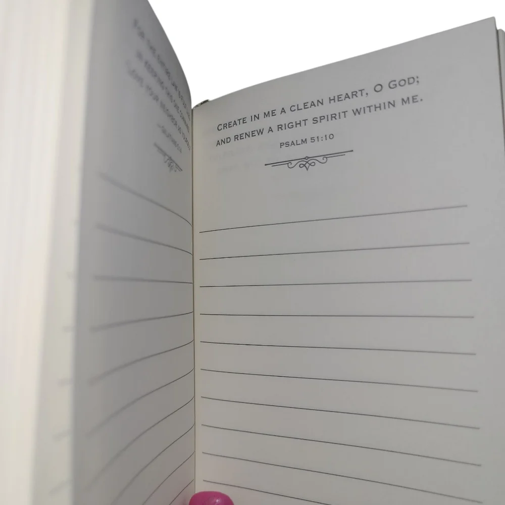 Daily Prayer Journal with Gold Text